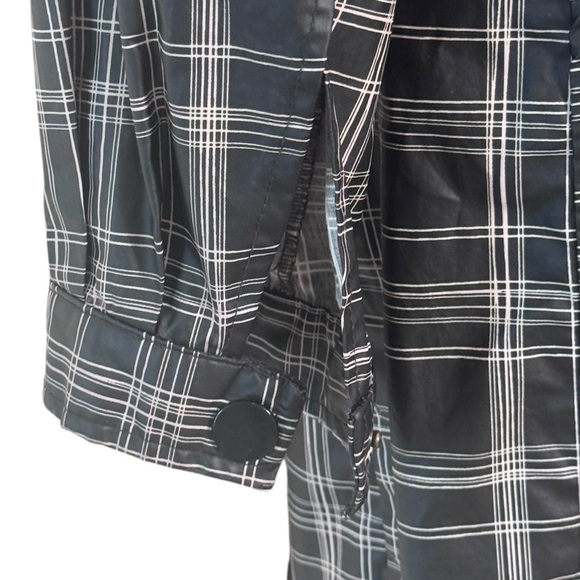 Columbia Windowpane Plaid Trench Hooded Rain Jacket- S - Picture 12 of 17